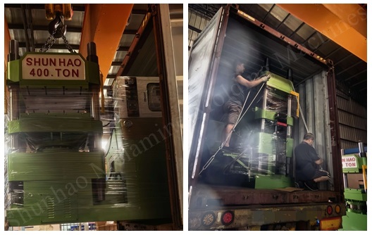 automatic tableware melamine molding machine shipment from Shunhao