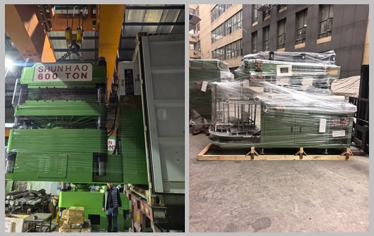 Shunhao Factory Melamine Tableware Molding Machine and Grinding Machine Shipment