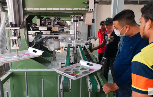 Rectifieuse automatique de plateaux en mélamine Shunhao