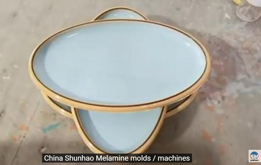 Qu'est-ce que 2 tons mélamine Crockery?