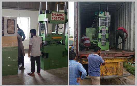 L'équipement de mélamine Shunhao est arrivé à l'usine du client