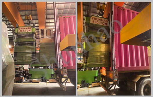 Shunhao Factory 400-Ton Melamine Compression Machine Shipment