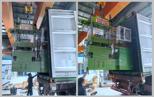 Shunhao 200 Ton Melamine Tableware Molding Machines Shipment
