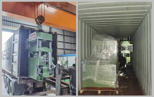 Usine Shunhao : expédition de machines de moulage et de meulage de bords en mélamine
