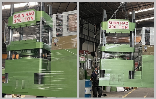 Expédition de presses à vaisselle en mélamine Shunhao de 300 tonnes